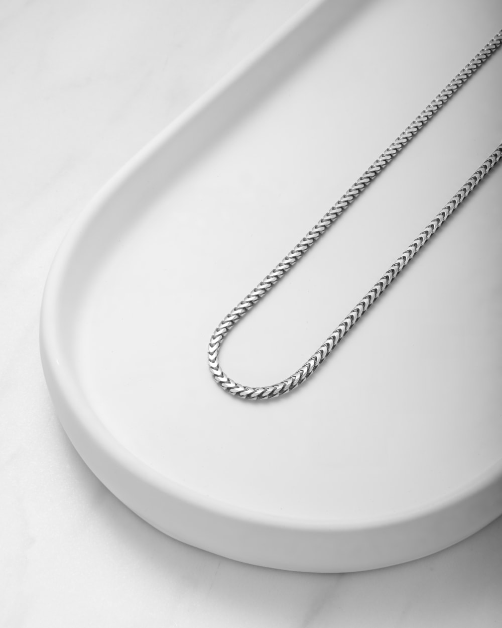 Franco Chain - 3mm Silver - Made With Precious Metals