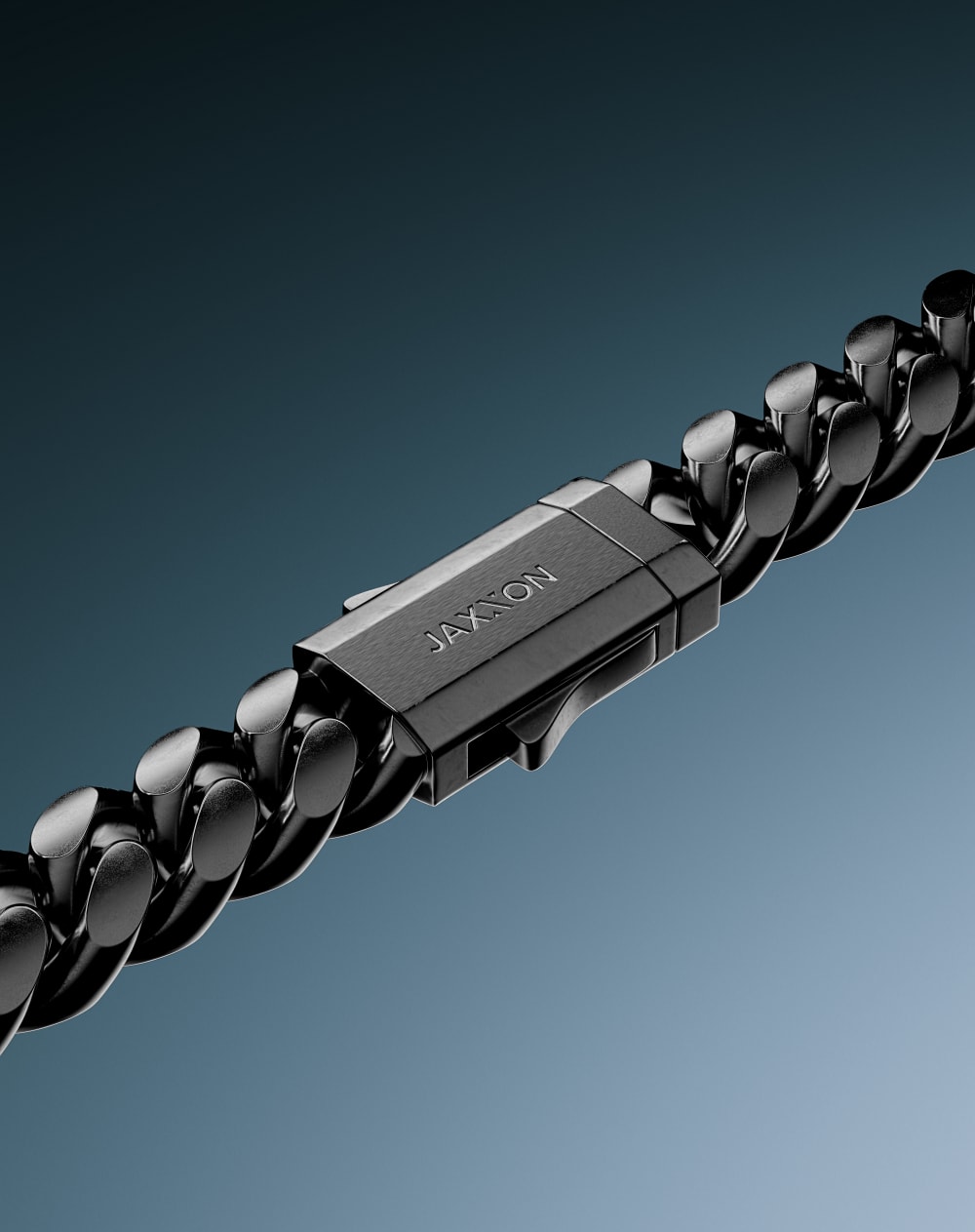 The Ultimate Clasp - Cuban Link Bracelet 8mm Black
