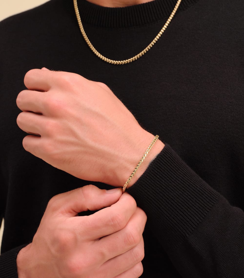 Franco Bracelet - 3mm Gold - Higher Quality Standards