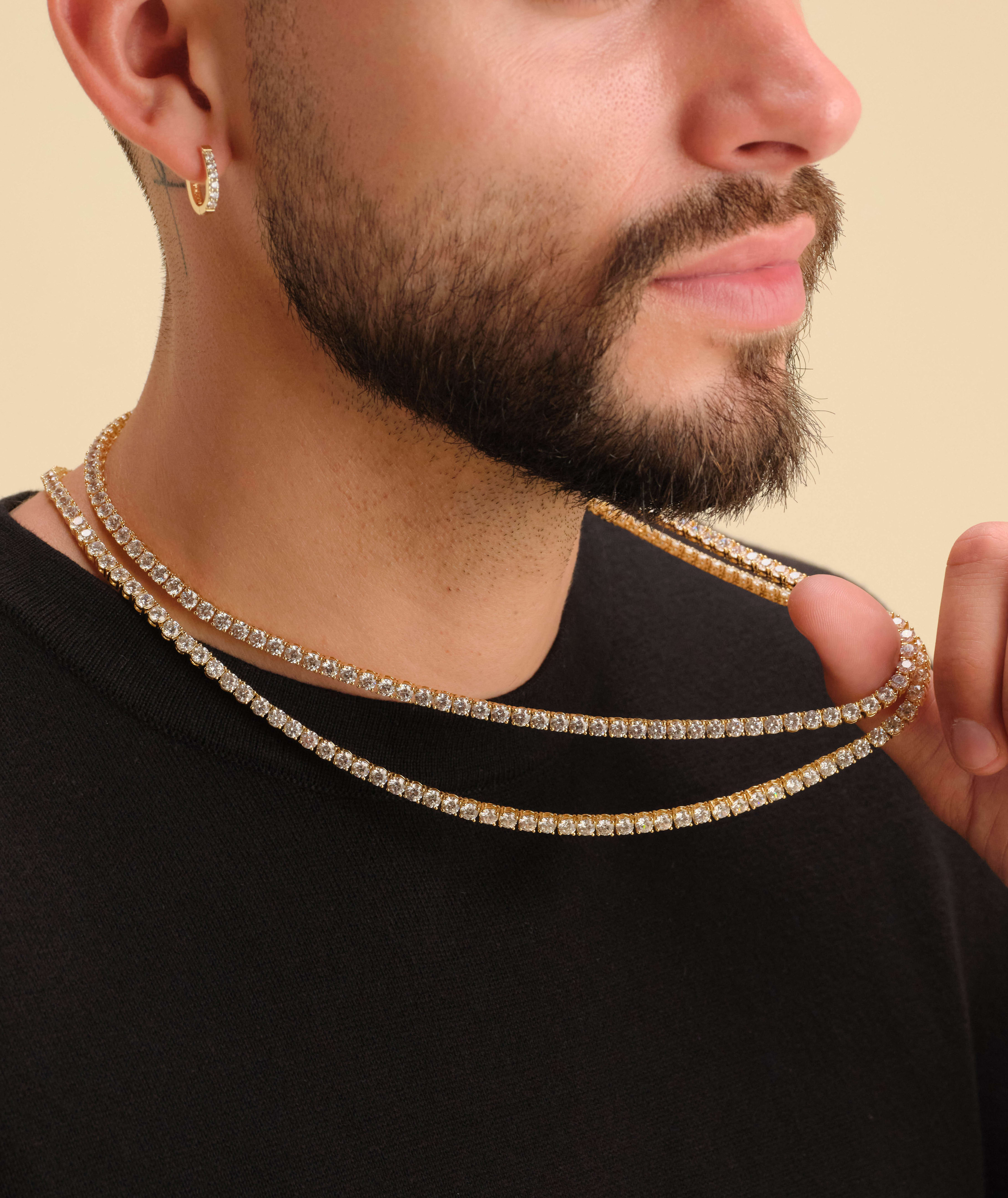 Image Tennis Chain Stack - 4mm Gold - Stack Your Style