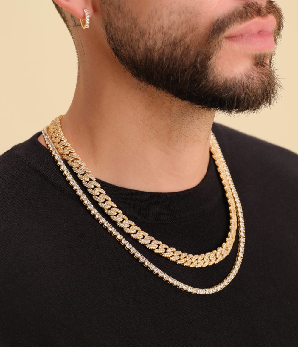 Iced Chain Stack - Gold - Stack Your Style