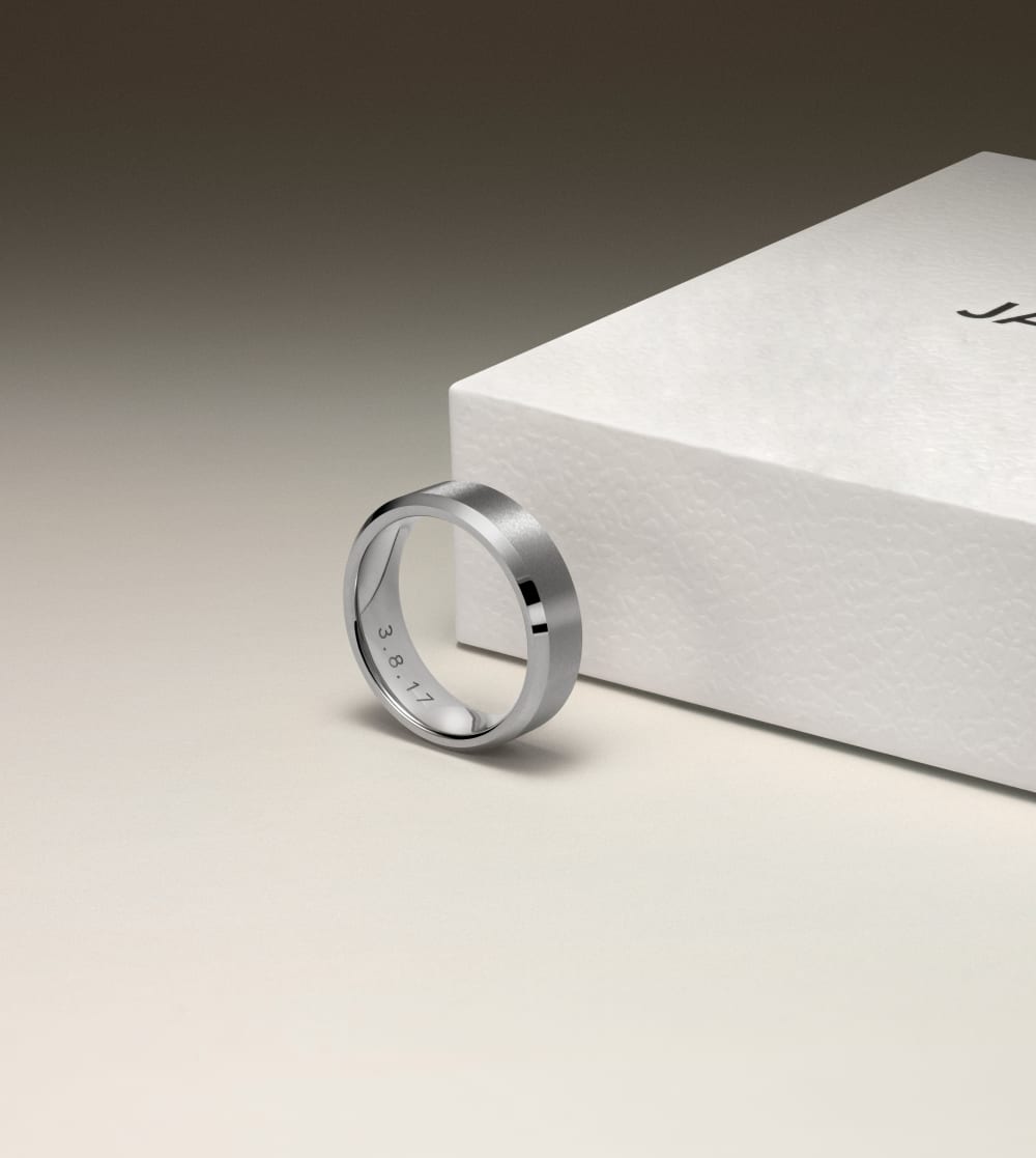 Fine Wedding Bands - White Gold - Complimentary Engraving 