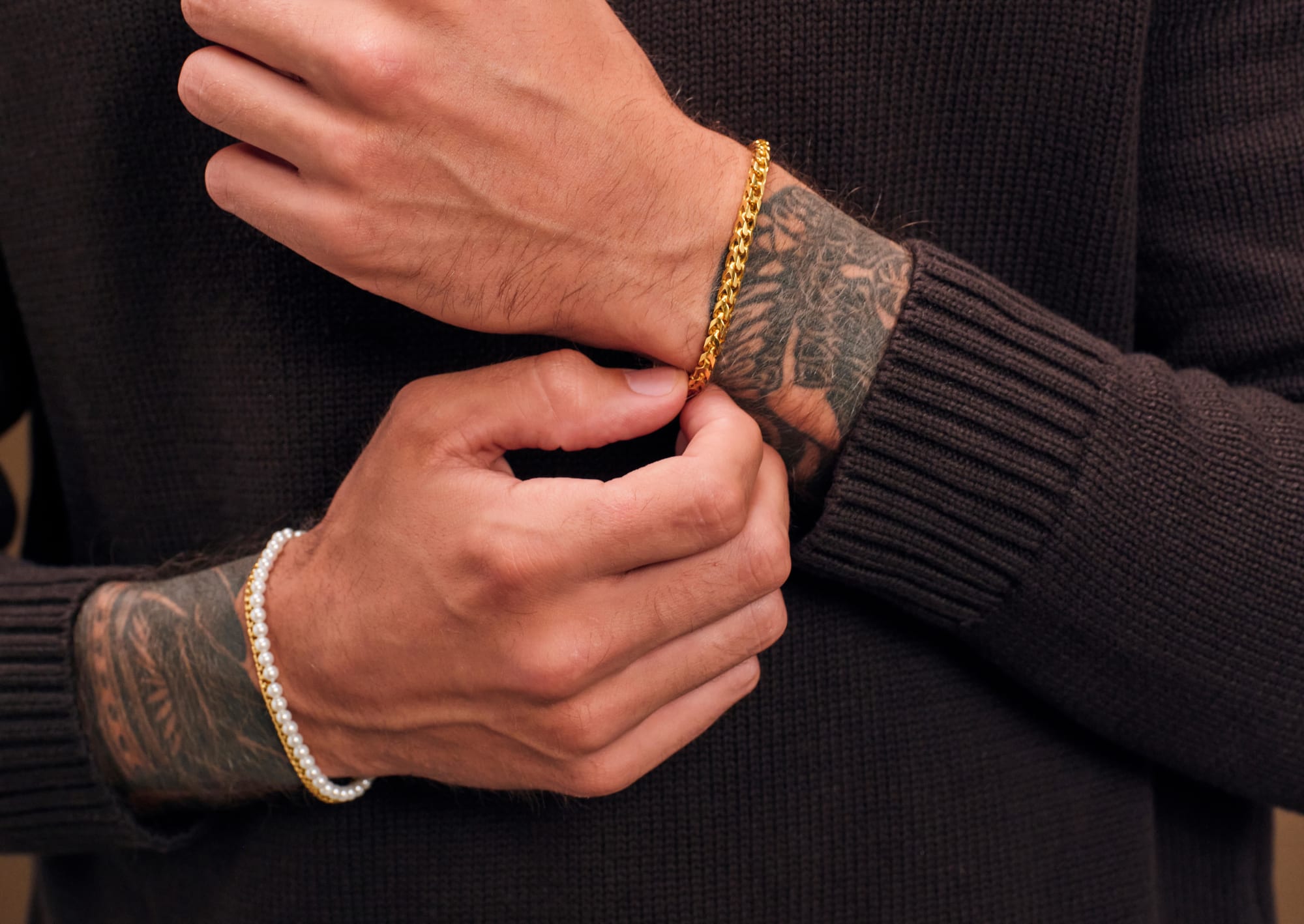 Picture of Bracelets on Guys: How to Style Them