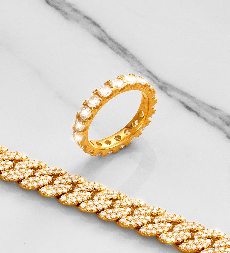 Image Eternity Ring - Gold - Exceptional Brilliance