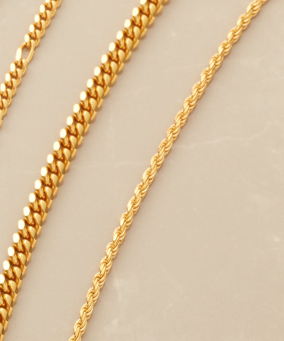 Image Rope Chain - 1.5mm Gold - Made with Precious Metals