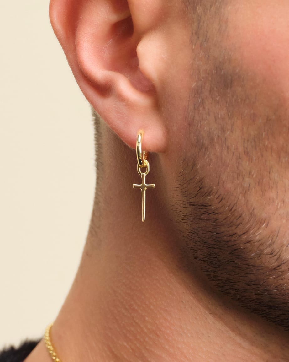 Dagger Cross Earring