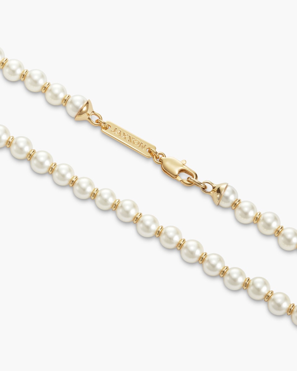 Pearl Rondelle Necklace